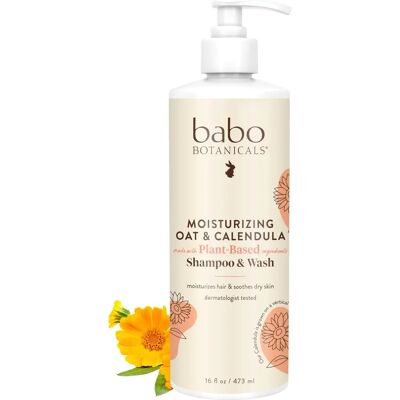Babo Botanicals Moisturizing Shampoo & Wash - Oat & Calendula Babo Botanicals Moisturizing Shampoo & Wash - Oat & Calendula