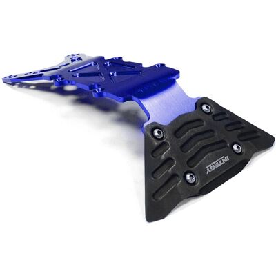 Integy - Billet Machined Front Skid Plate - Blauw Integy - Billet Machined Front Skid Plate - Blauw