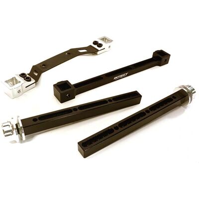 Integy - Adjustable Rear Body Mount & Post Set - Zilver - RC-accessoire Integy - Adjustable Rear Body Mount & Post Set - Zilver - RC-accessoire