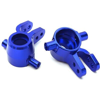 Integy - C28741BLUE - Blauw - Traxxas Rustler 4X4 - Steering Knuckles Integy - C28741BLUE - Blauw - Traxxas Rustler 4X4 - Steering Knuckles