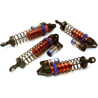 Integy - Billet Piggyback Shock Set - Rood - RC schokset Integy - Billet Piggyback Shock Set - Rood - RC schokset