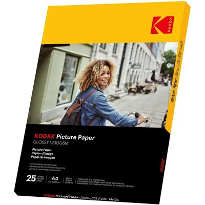 Kodak 9891266 - Glänzendes Fotopapier A4 - 25 Blätter Kodak 9891266 - Glänzendes Fotopapier A4 - 25 Blätter