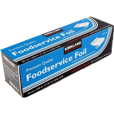 Kirkland Signature - Foodservice Foil - 30cm - 200m - Aluminium Foil Kirkland Signature - Foodservice Foil - 30cm - 200m - Aluminium Foil