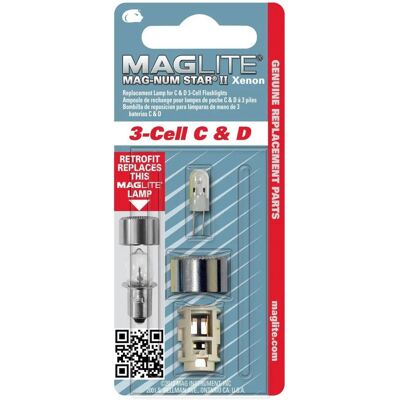 Lâmpada Xenon Maglite Magnum Star II - Lanterna 3 células - Padrão transparente Lâmpada Xenon Maglite Magnum Star II - Lanterna 3 células - Padrão transparente