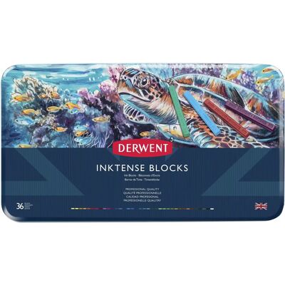 Derwent Inktense Permanent Akvarellblock 36-pakning - Akvarellfärger Derwent Inktense Permanent Akvarellblock 36-pakning - Akvarellfärger
