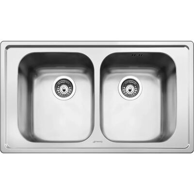 Smeg SP862 Lavello da Cucina in Acciaio Satinato - Lavello Smeg SP862 Lavello da Cucina in Acciaio Satinato - Lavello