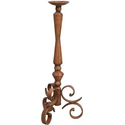 Candelabro in Ferro Battuto Rustico BISCOTTINI - Decorazione Vintage Fatta a Mano Candelabro in Ferro Battuto Rustico BISCOTTINI - Decorazione Vintage Fatta a Mano