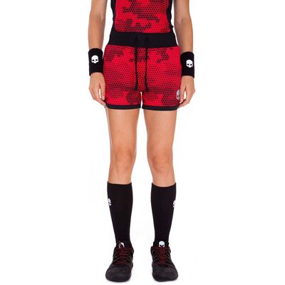 Hydrogen Damen Tennis-Shorts - Tech Camo - Rot Hydrogen Damen Tennis-Shorts - Tech Camo - Rot