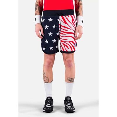 Hydrogen Star Shorts - Leichte Blau/Navy/Rot Herren Tennisshorts Hydrogen Star Shorts - Leichte Blau/Navy/Rot Herren Tennisshorts