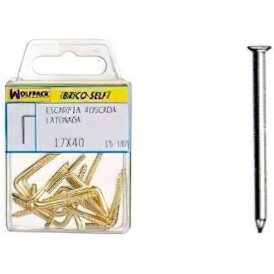 Ponteiros Wolfpack 6200674 - Conico de Aço Ottonado, 1,50x25mm Ponteiros Wolfpack 6200674 - Conico de Aço Ottonado, 1,50x25mm