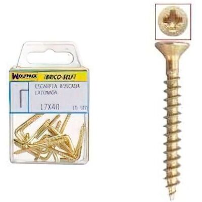 Vis Wolfpack 4,5x50 mm Tête Plate Pozidriv - 9 pièces Vis Wolfpack 4,5x50 mm Tête Plate Pozidriv - 9 pièces