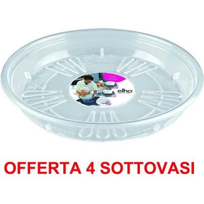 Elho - Uni-saucer 21cm - Trasparente - Sottovaso Elho - Uni-saucer 21cm - Trasparente - Sottovaso