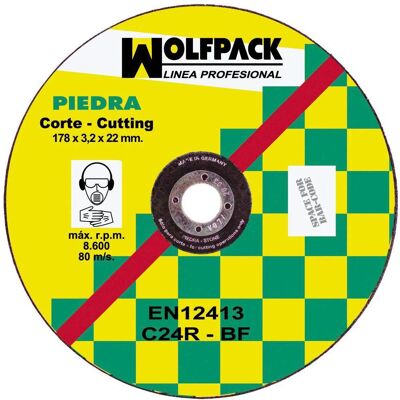 WOLFPACK Kolomboogschuurmachine Accessoire - 178mm Slijpschijf WOLFPACK Kolomboogschuurmachine Accessoire - 178mm Slijpschijf