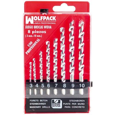 WOLFPACK Drill Bit Set - 3-10mm for Construction WOLFPACK Drill Bit Set - 3-10mm for Construction