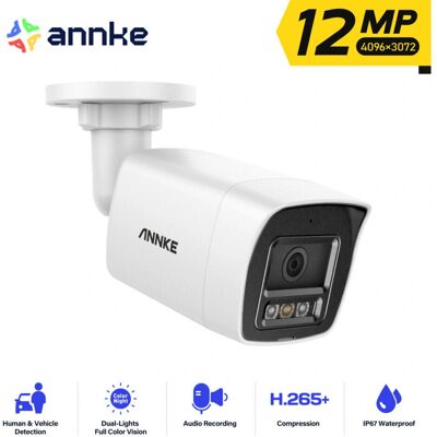 Annke - 12MP PoE Outdoor Surveillance Camera Annke - 12MP PoE Outdoor Surveillance Camera