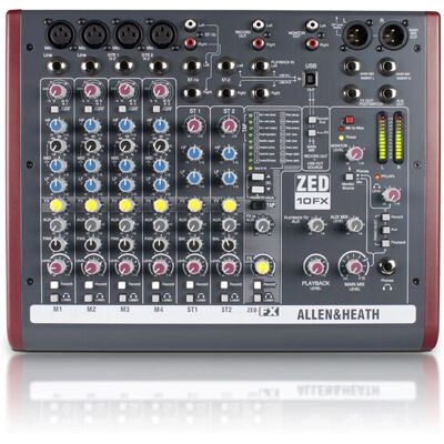 Allen & Heath ZED10FX - 10-kanalers lydmikser Allen & Heath ZED10FX - 10-kanalers lydmikser