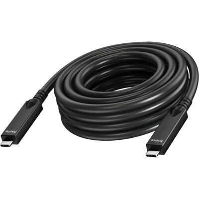 Câble USB-C 10M Noir Vision - Données et Énergie - Publicité Câble USB-C 10M Noir Vision - Données et Énergie - Publicité
