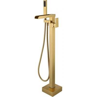 SJQKA - Grifo de bañera independiente de latón cepillado - Bathtub Faucet SJQKA - Grifo de bañera independiente de latón cepillado - Bathtub Faucet
