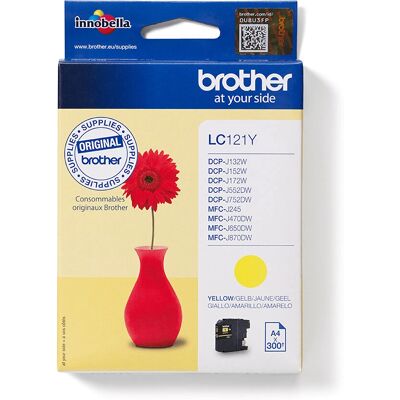 Brother - LC121Y - Žlutá - 300 Stránky - Ink cartridge Brother - LC121Y - Žlutá - 300 Stránky - Ink cartridge