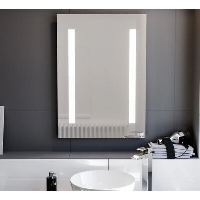 Nes Home Bathroom LED Mirror - Battery, Button Switch, 500x700mm Nes Home Bathroom LED Mirror - Battery, Button Switch, 500x700mm