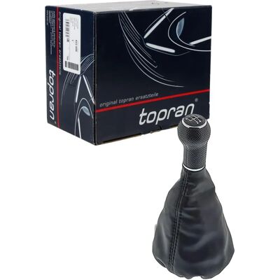 Topran VW Schalthebel und Schaltsack - 5-Gang, Kunstleder, Schwarz Topran VW Schalthebel und Schaltsack - 5-Gang, Kunstleder, Schwarz