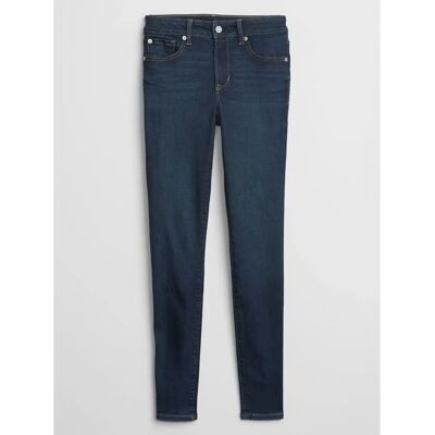 Jeans GAP Albastru Închis Cu Talie Înaltă - Jeans Jeans GAP Albastru Închis Cu Talie Înaltă - Jeans