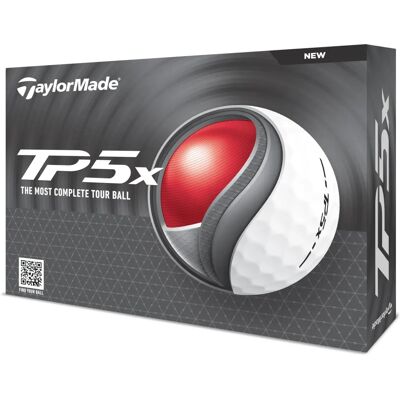 Ballon de golf TaylorMade TP5x - Blanc - Publicité Ballon de golf TaylorMade TP5x - Blanc - Publicité