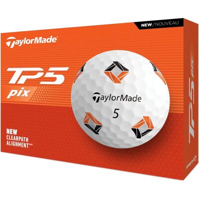 TaylorMade TP5 Pix 3.0 Golfballer - Tourkontroll og avstand TaylorMade TP5 Pix 3.0 Golfballer - Tourkontroll og avstand