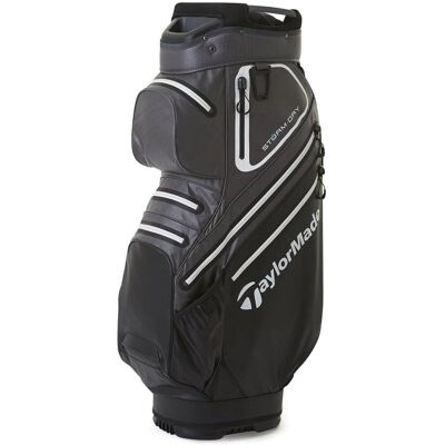 TaylorMade Storm Dry Waterproof Golf Cart Bag - Svart/Grå/Hvit - Golfbag TaylorMade Storm Dry Waterproof Golf Cart Bag - Svart/Grå/Hvit - Golfbag
