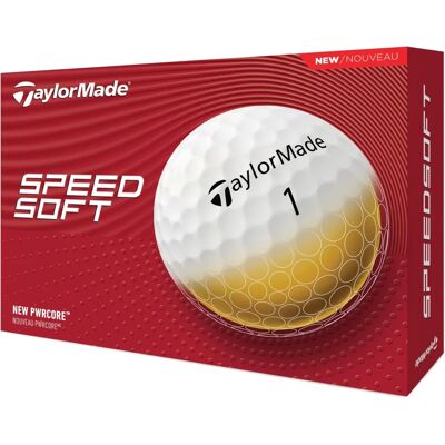 Balles de golf SpeedSoft blanches TaylorMade - Pack de 12 Balles de golf SpeedSoft blanches TaylorMade - Pack de 12