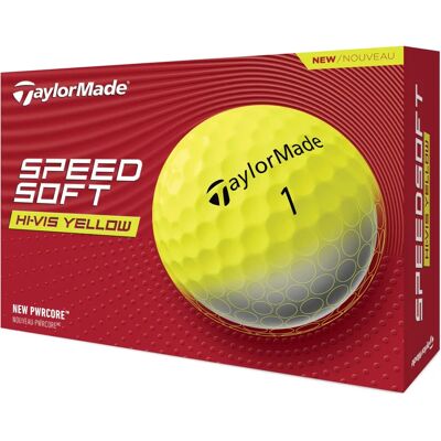TaylorMade SpeedSoft Gelbe Golfbälle - 12 Stück TaylorMade SpeedSoft Gelbe Golfbälle - 12 Stück