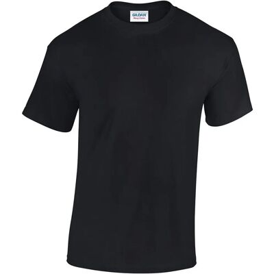 Gildan G5000 Tung Bomuld T-shirt - S - Sort Gildan G5000 Tung Bomuld T-shirt - S - Sort