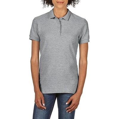 Gildan G64800L - Slim fit Double Piqué polo grå - Polo Shirt Gildan G64800L - Slim fit Double Piqué polo grå - Polo Shirt