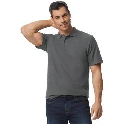 Gildan G64800 Dobbelt Piqué Polo - XL - Grå - Poloshirt Gildan G64800 Dobbelt Piqué Polo - XL - Grå - Poloshirt