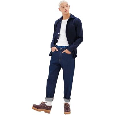 GAP Tapestry Navy M Ing - Pamut, Hosszú ujjú, Kényelmes szabású GAP Tapestry Navy M Ing - Pamut, Hosszú ujjú, Kényelmes szabású