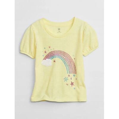 GAP Dziewczęta Krótki Rękaw T-shirt - T-shirt GAP Dziewczęta Krótki Rękaw T-shirt - T-shirt