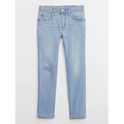 GAP Pantaloni skinny pentru copii - Albastru deschis - S - Pantaloni GAP Pantaloni skinny pentru copii - Albastru deschis - S - Pantaloni