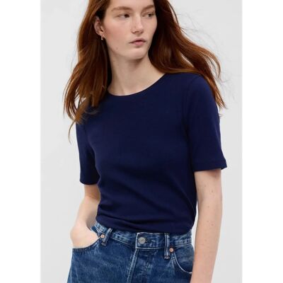T-shirt girocollo in cotone e viscosa stretch GAP - Donna T-shirt girocollo in cotone e viscosa stretch GAP - Donna