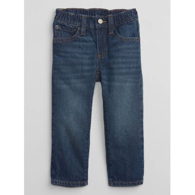 Jeans pentru copii GAP '90s drepți - albastru/gri Jeans pentru copii GAP '90s drepți - albastru/gri