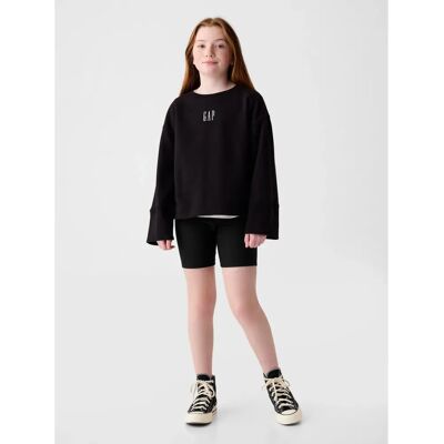 Shorts pentru copii GAP cu model ribbed - Fete negre XL - Shorts de ciclism Shorts pentru copii GAP cu model ribbed - Fete negre XL - Shorts de ciclism