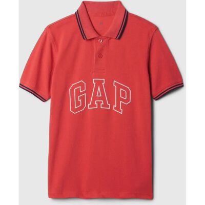 Dětské fuchsiové polo tričko GAP - Bavlna, Logo Dětské fuchsiové polo tričko GAP - Bavlna, Logo
