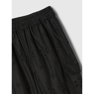 Pantaloni cargo din dantelă pentru fete negre GAP - 12-18M Pantaloni cargo din dantelă pentru fete negre GAP - 12-18M