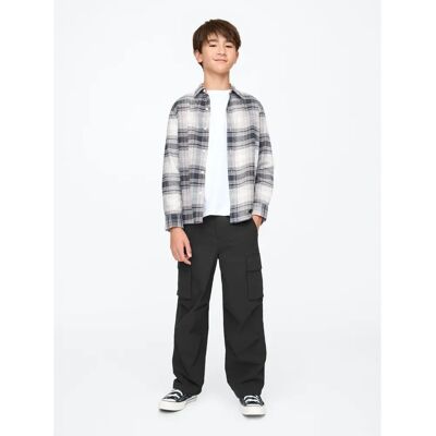 Pantaloni cargo pentru copii GAP - XS Băieți Gri - Pantaloni cargo Pantaloni cargo pentru copii GAP - XS Băieți Gri - Pantaloni cargo