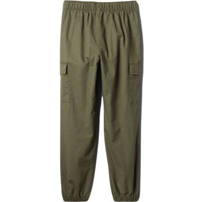 Dětské tepláky GAP Cargo Twill - Chlapci Kaki S Dětské tepláky GAP Cargo Twill - Chlapci Kaki S