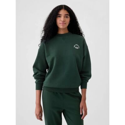 GAP Oversized pulóver logóval - Női Zöld GAP Oversized pulóver logóval - Női Zöld