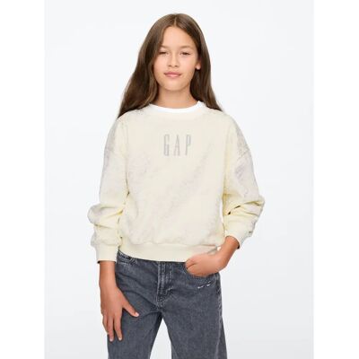 GAP Dziecięca Luźna Bluza - Dziewczynki Crem - Bluza GAP Dziecięca Luźna Bluza - Dziewczynki Crem - Bluza