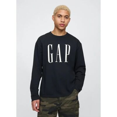 GAP XXL Černé Oversize Tričko - Muž GAP XXL Černé Oversize Tričko - Muž