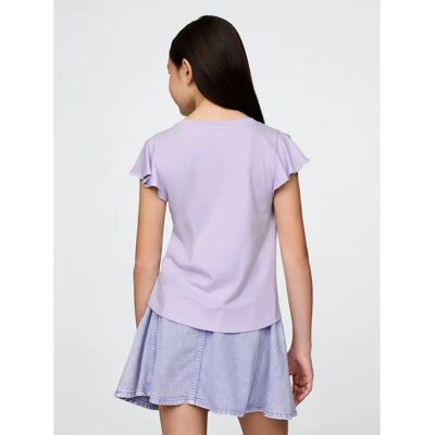 GAP Tricou gri cu paiete pentru fete XL - Top casual pentru copii GAP Tricou gri cu paiete pentru fete XL - Top casual pentru copii