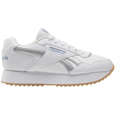 Reebok Glide Ripple Double Sneakers - Leather, White/Gray EU 38.5 - Sneakers Reebok Glide Ripple Double Sneakers - Leather, White/Gray EU 38.5 - Sneakers