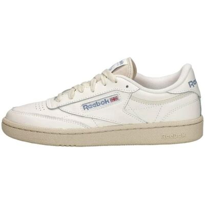 Reebok Women’s Chalk Paper White Vintage Blue Leather Tennis - Sports Shoes Reebok Women’s Chalk Paper White Vintage Blue Leather Tennis - Sports Shoes
